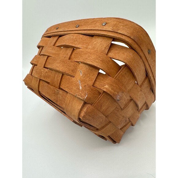 Longaberger 1991 Small Wall Basket – Handwoven Dresden Ohio Signed - Picture 2 of 9